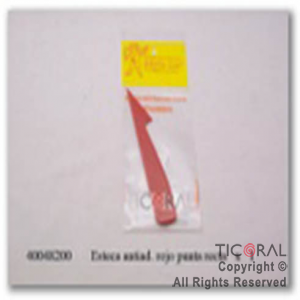 ESTECA ANTIAD ROJO PUNTA RECTA x 1